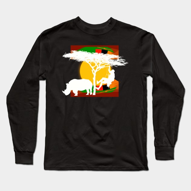 Wild life and adventure Long Sleeve T-Shirt by Gatofiero